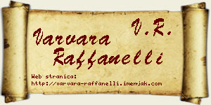 Varvara Raffanelli vizit kartica